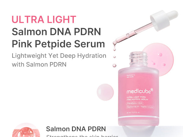 PDRN PINK PEPTIDE SERUM ULTRA LIGHT 30ml – Medicube