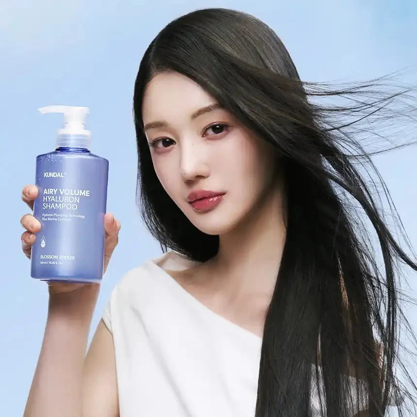 AIRY VOLUME HYALURON EDITION BLOSSOM BREEZE (Shampoo 300ml + Treatment 300ml) – KUNDAL
