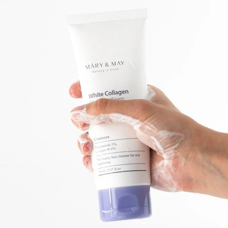 White Collagen Cleansing Foam 150ml – Mary&May