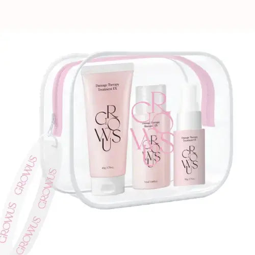 GROWUS Damage Therapy Travel Kit (Shampoo 50ml + Treatment 45g + No Wash Treatment 28ml) – GROWUS