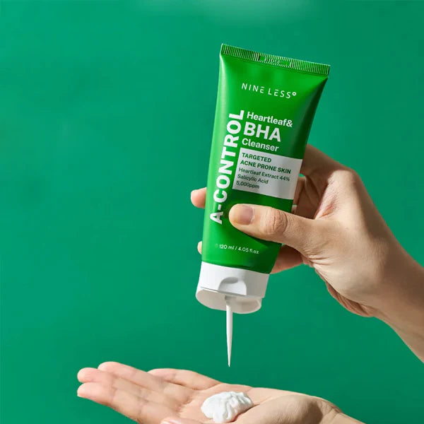 A-Control Heartleaf &amp; BHA Cleanse foam – 120ml | NINE LESS