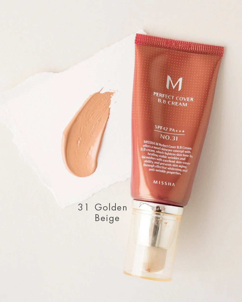 MISSHA Perfect Cover BB Cream No.31 SPF42 PA+++ –  BB Cream No.31