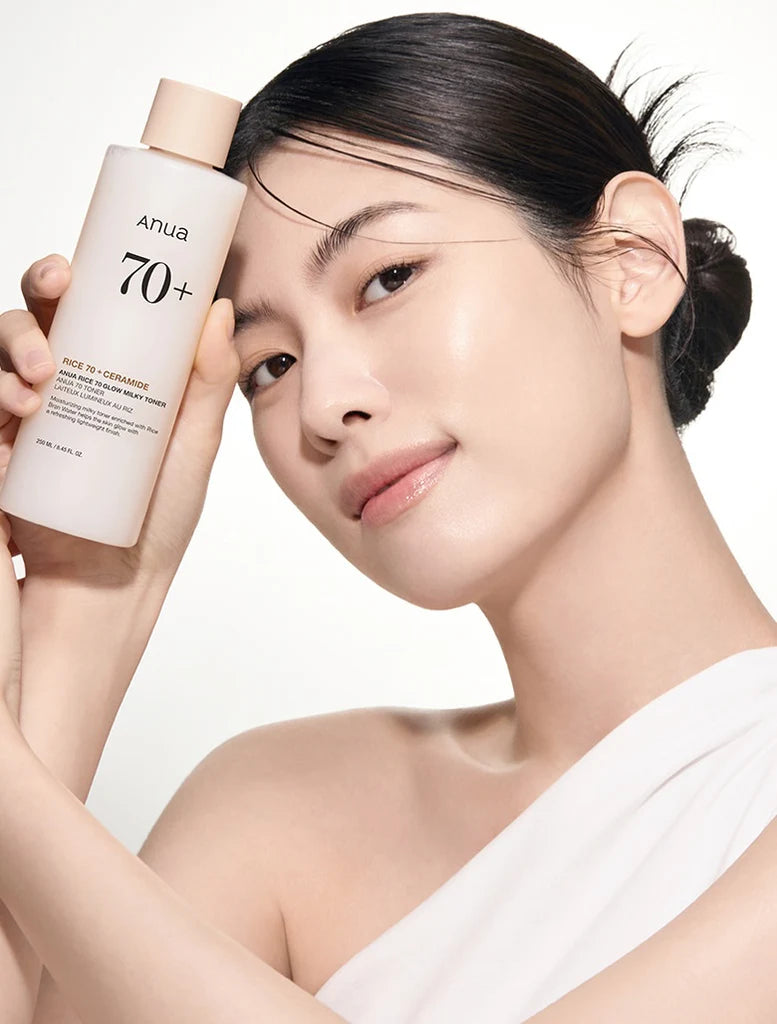RICE 70 GLOW MILKY TONER 250ml - Anua
