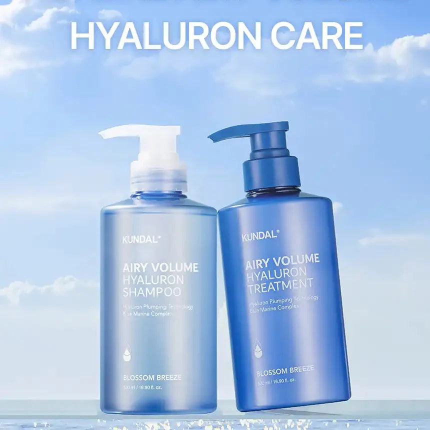 AIRY VOLUME HYALURON EDITION BLOSSOM BREEZE (Shampoo 300ml + Treatment 300ml) – KUNDAL