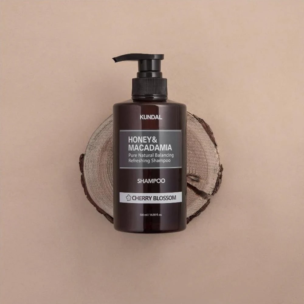 Honey &amp; Macadamia Nature Shampoo Cherry Blossom – 500ml | KUNDAL
