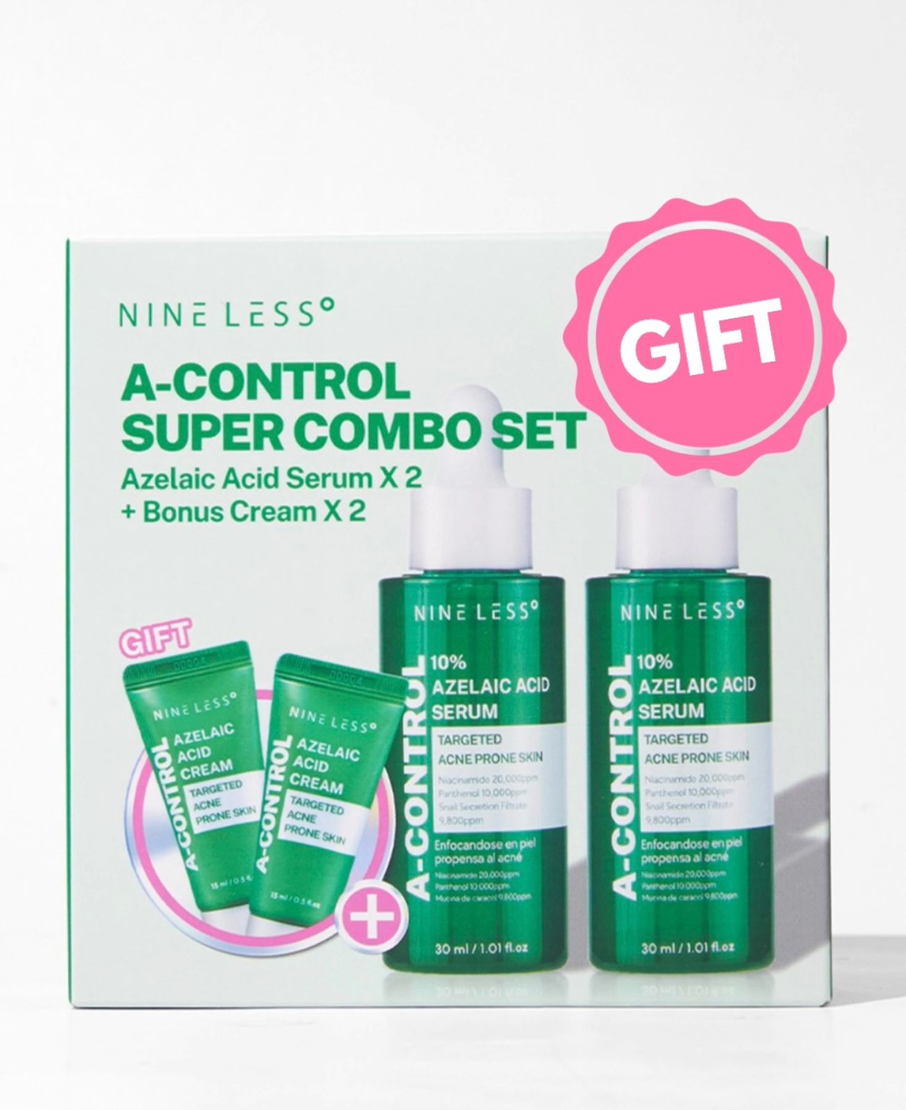 NINE LESS Azelaic Acid Serum Duo Set | NINE LESS